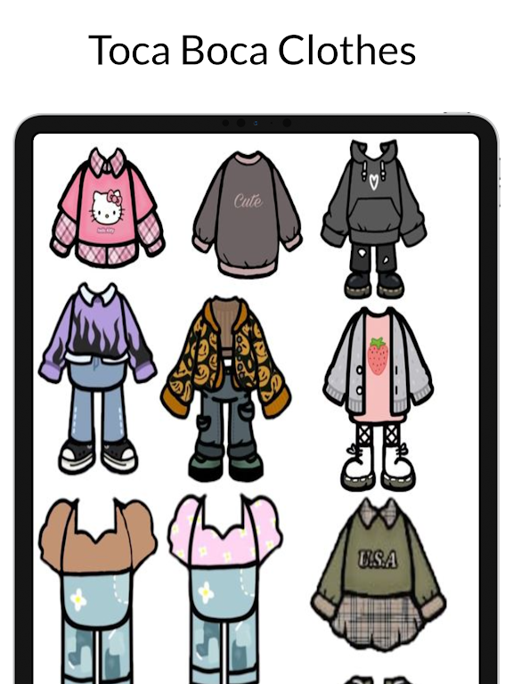 Toca Boca Clothes Ideas 螢幕截圖 2
