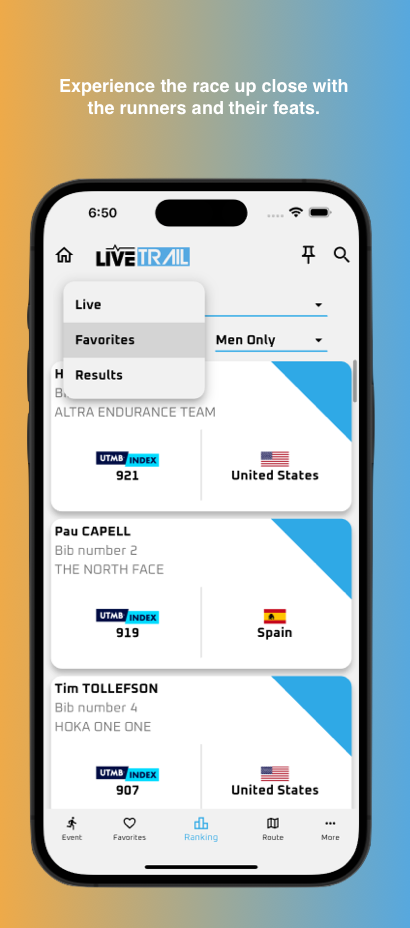 LiveTrail ဖန်သားပြင်ဓာတ်ပုံ 0