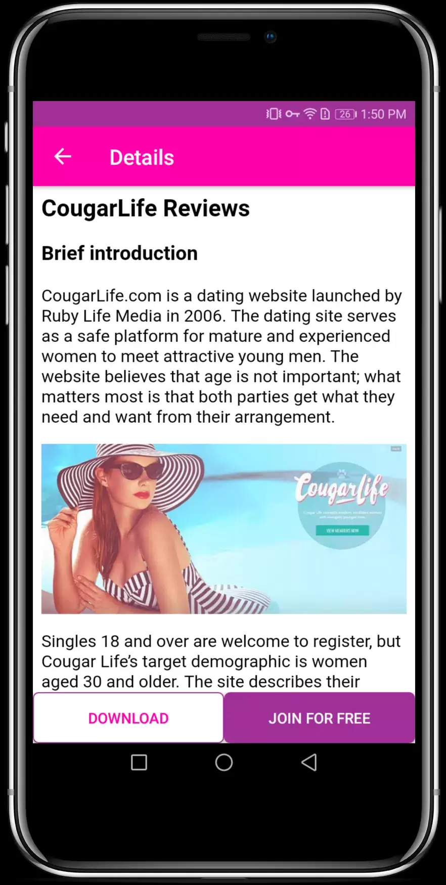 Cougar Dating Apps for Mature & Older Women 스크린샷 3