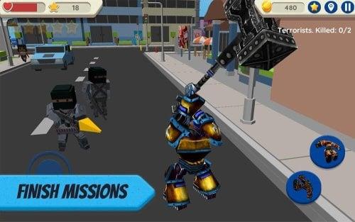 Robot Hero: City Simulator 3D 스크린샷 0