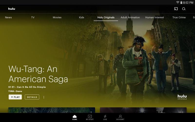 Hulu for Android TV 螢幕截圖 0