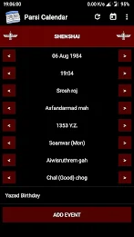 Schermata Parsi Calendar 1