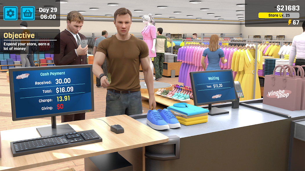Clothing Store Simulator Mod Tangkapan skrin 2
