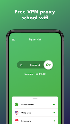 HyperNet Free VPN - Unlimited 螢幕截圖 2