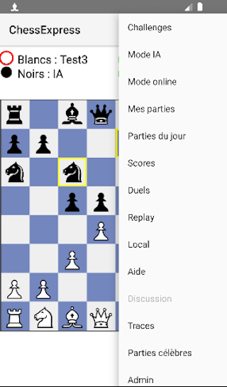 ChessExpress Echecs en ligne Zrzut ekranu 2