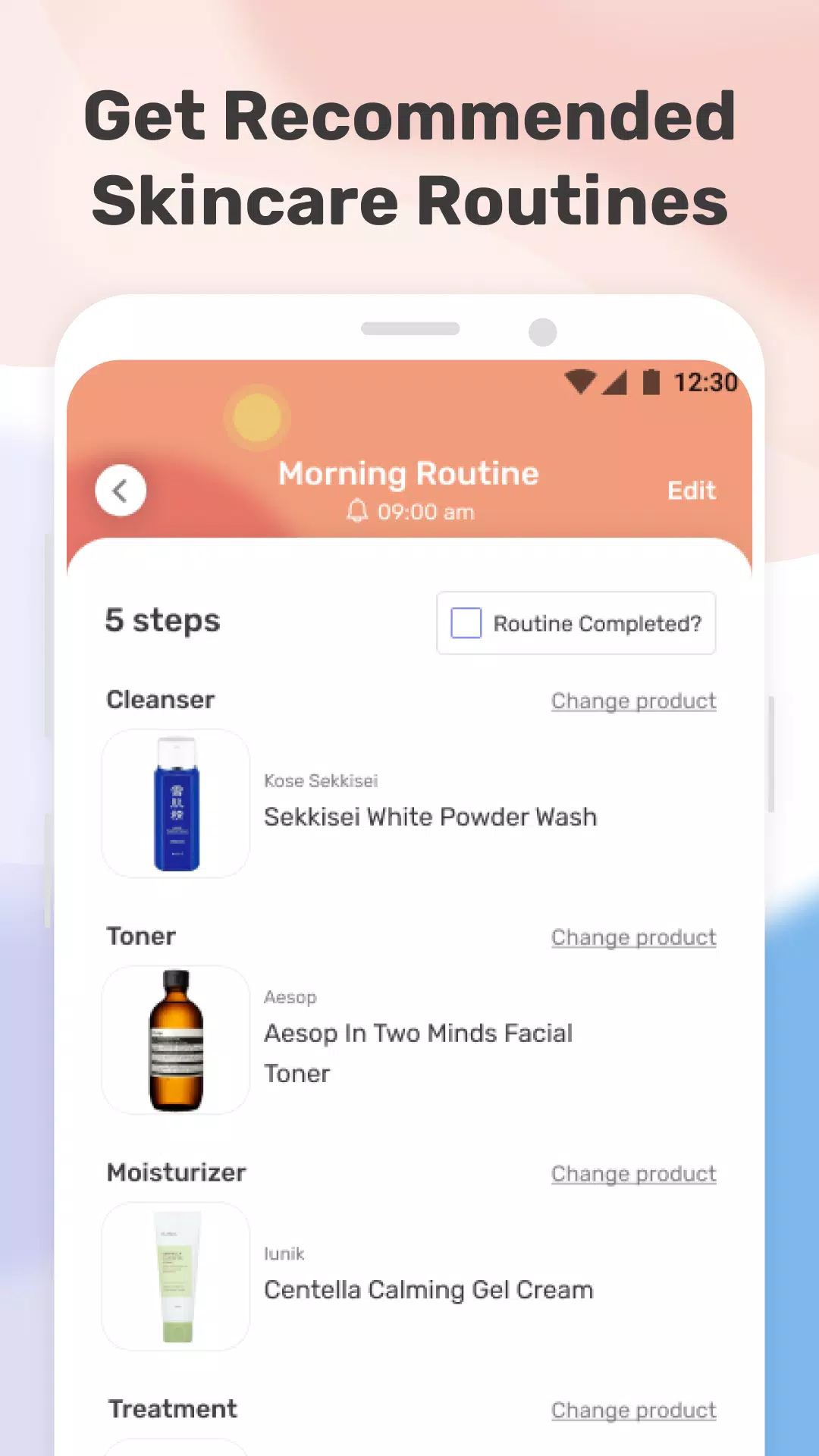 TroveSkin: Your Skincare Coach Скриншот 2