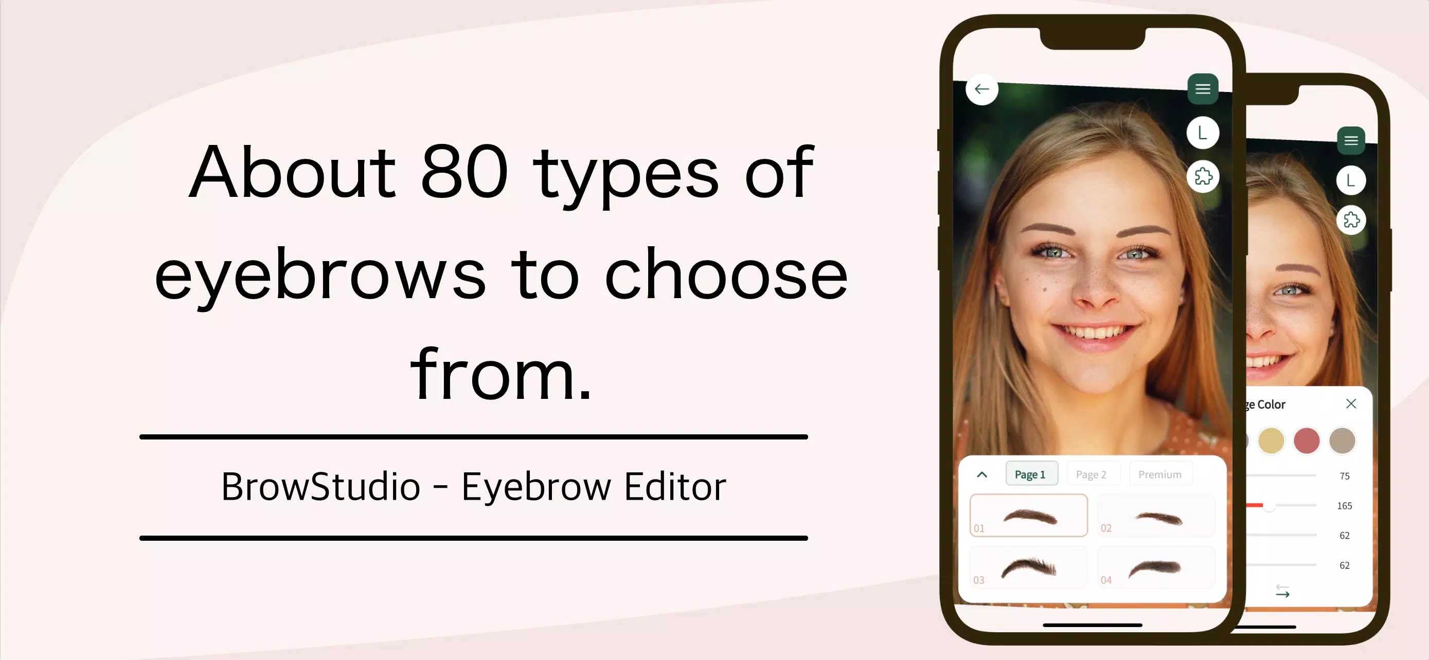 Find ideal eyebrows：BrowStudio Captura de tela 0