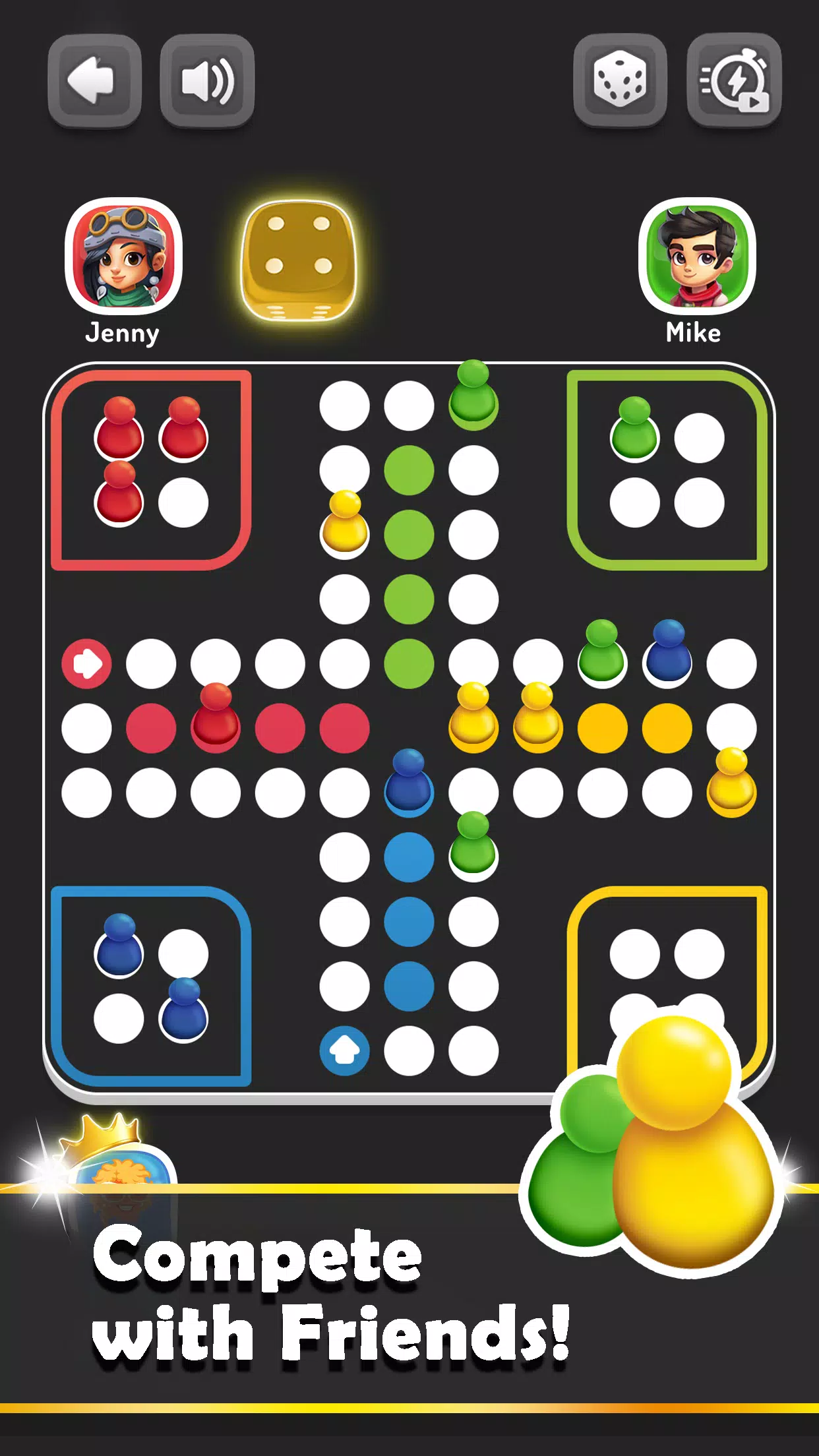 Ludo Trouble ภาพหน้าจอ 0