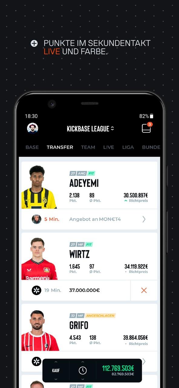 Kickbase Bundesliga Manager ဖန်သားပြင်ဓာတ်ပုံ 3