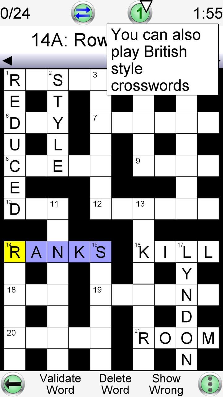 Barred Crossword 스크린샷 1