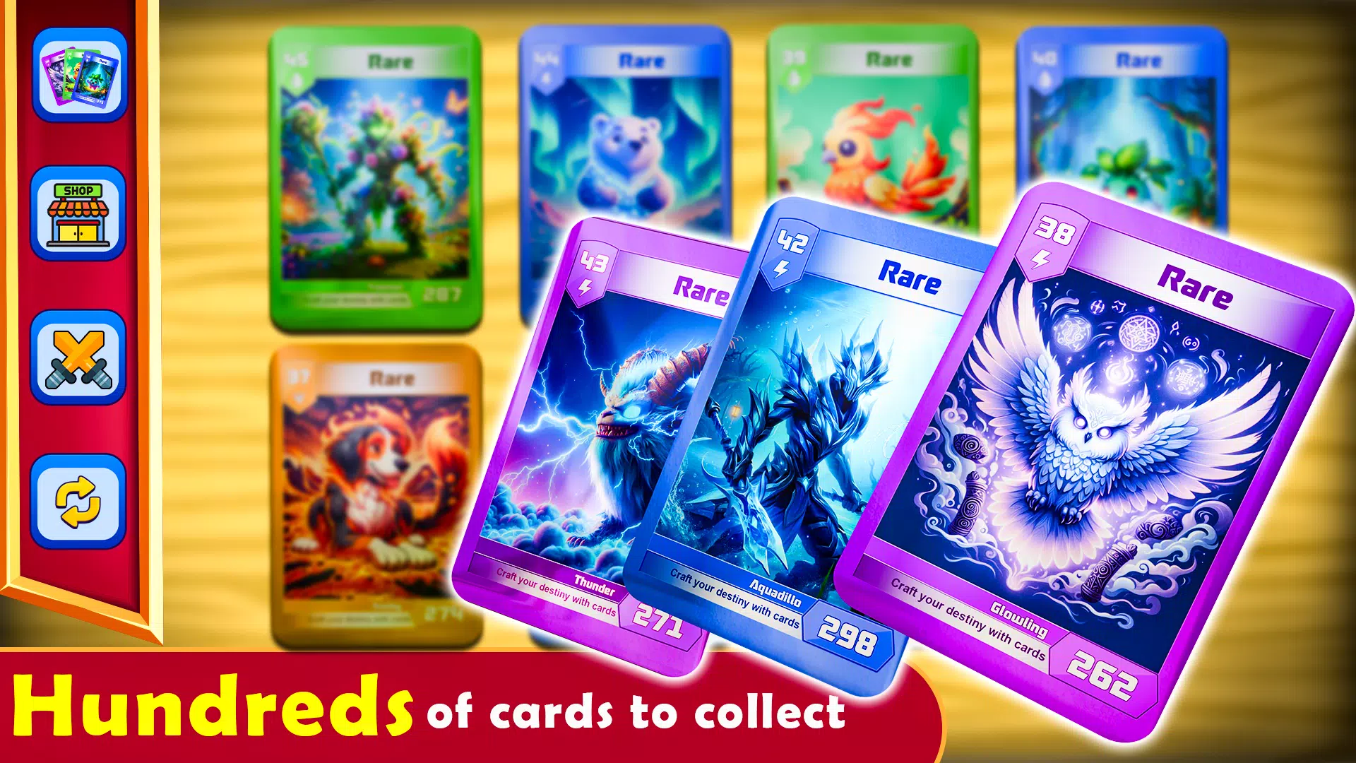Monsters Card Collector Game Ảnh chụp màn hình 2