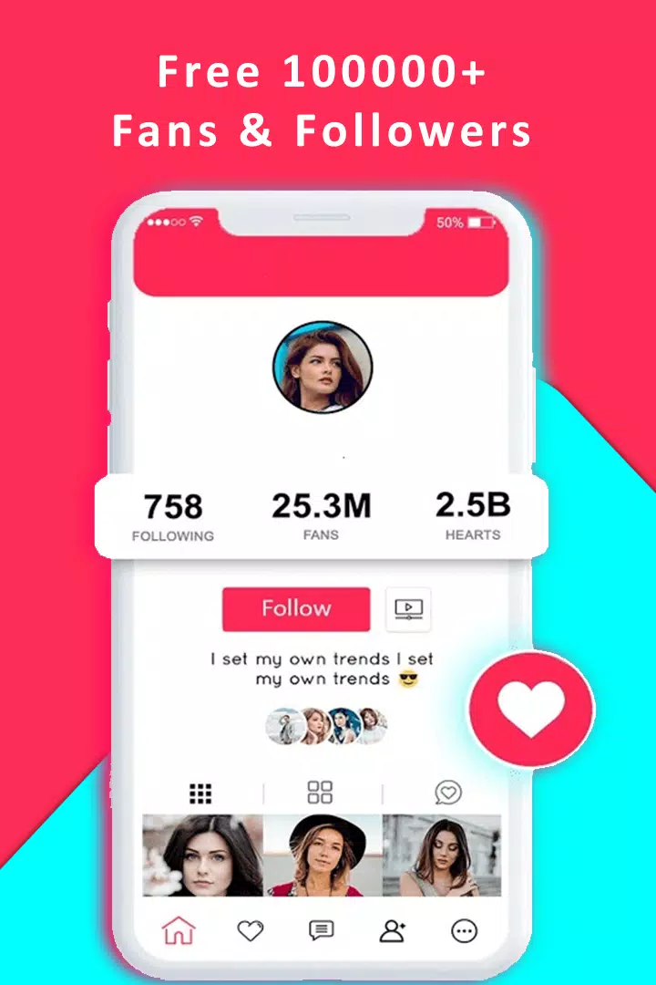 VipTools - Followers and Likes For tiktok Free 螢幕截圖 2