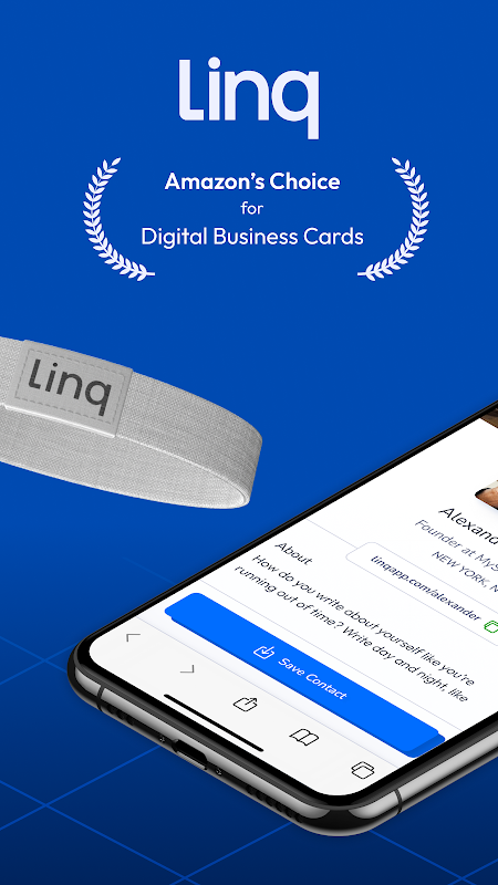 Linq - Digital Business Card Tangkapan skrin 1