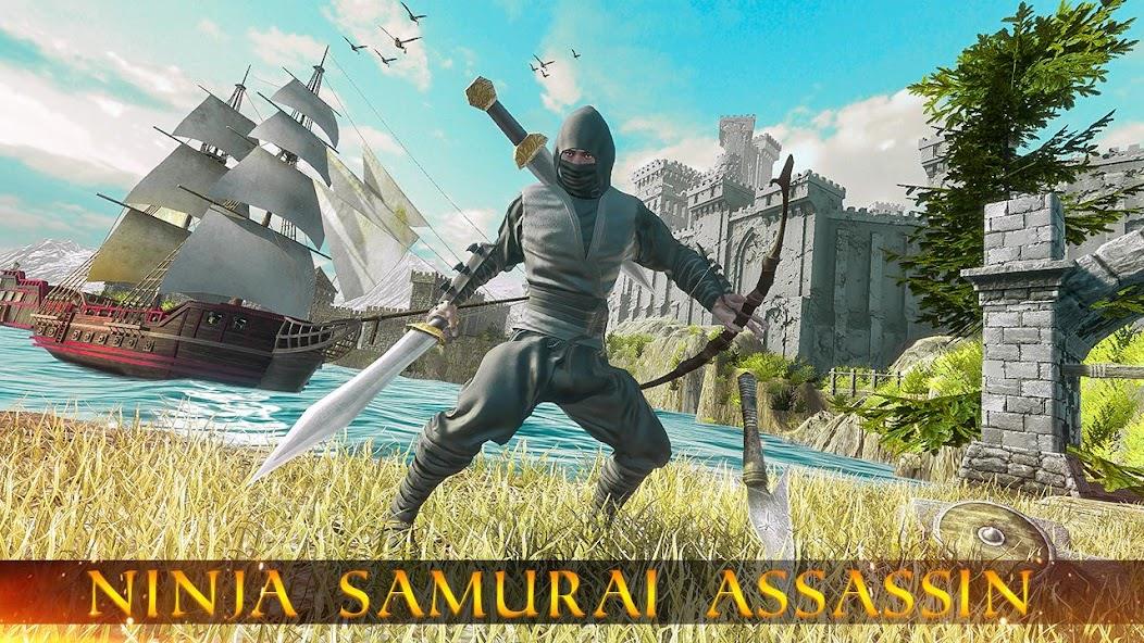 Ninja Samurai Assassin Hunter Mod 螢幕截圖 2