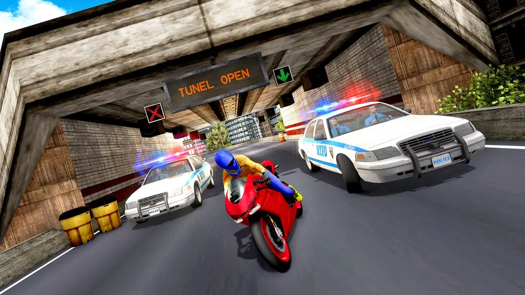 Police Car Vs Theft Bike ဖန်သားပြင်ဓာတ်ပုံ 0