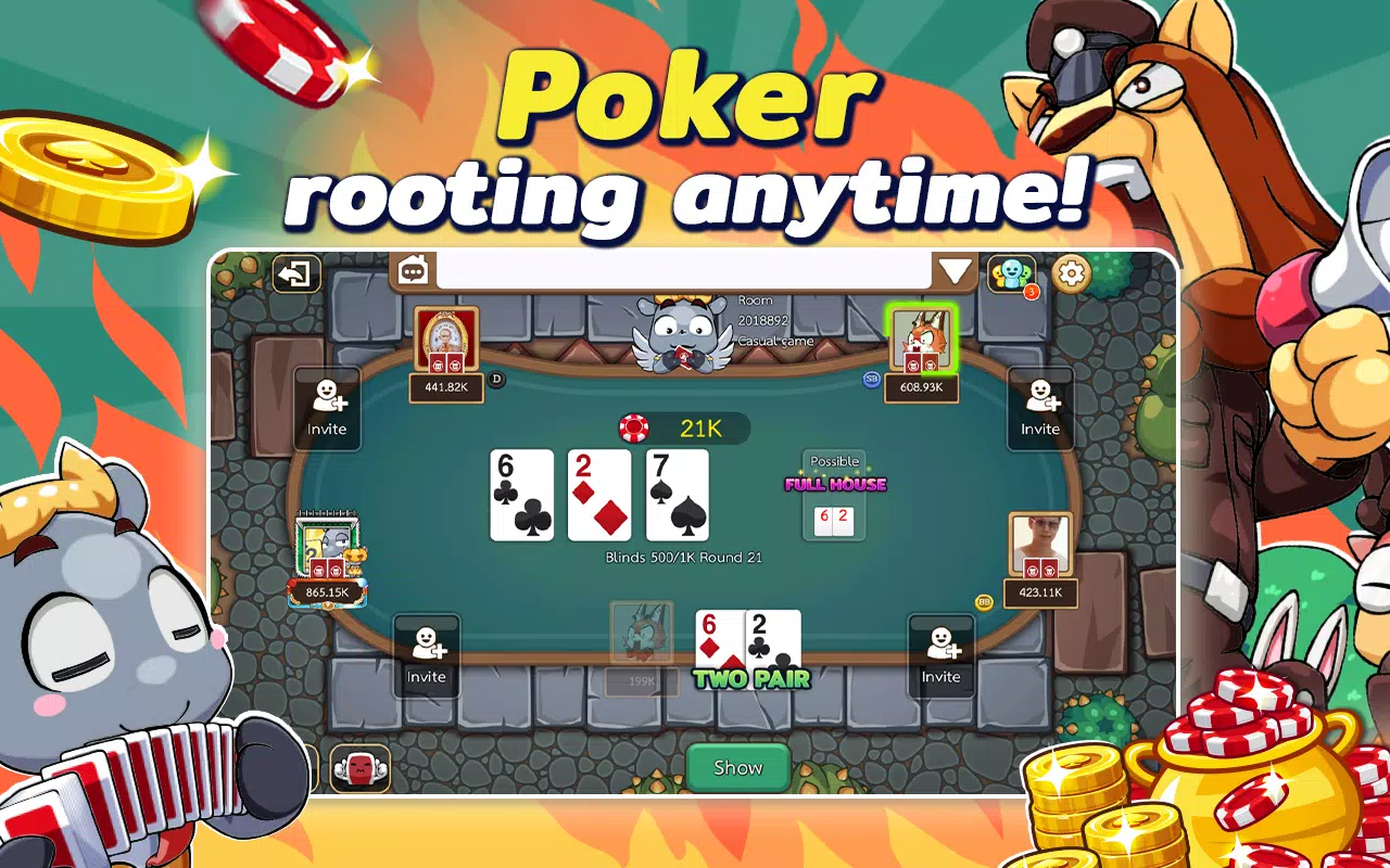 Dummy & Toon Poker ดัมมี่ทุย Скриншот 2
