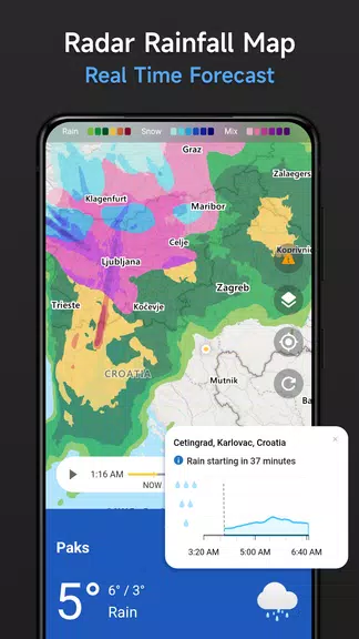 Live Weather & Radar Map स्क्रीनशॉट 3