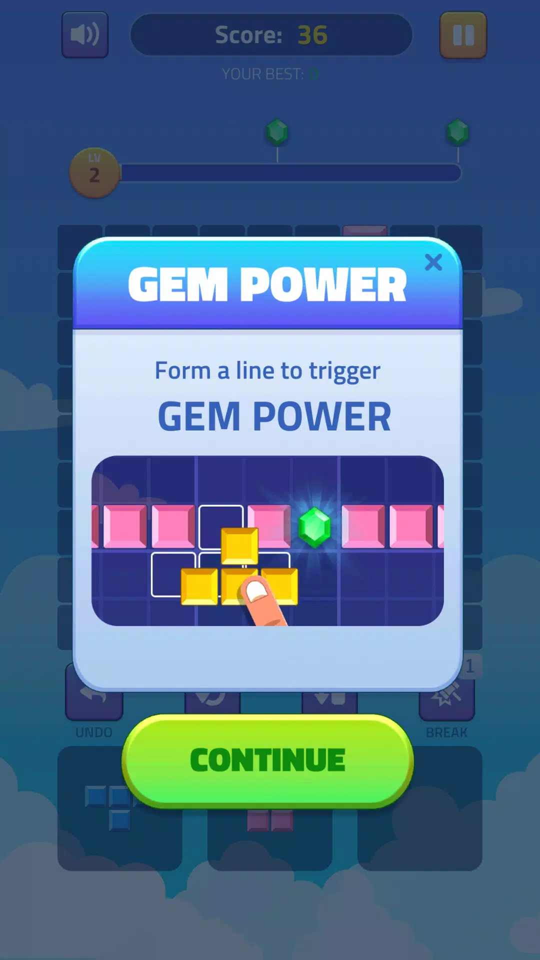 Block Puzzle - Gems Adventure Ảnh chụp màn hình 2