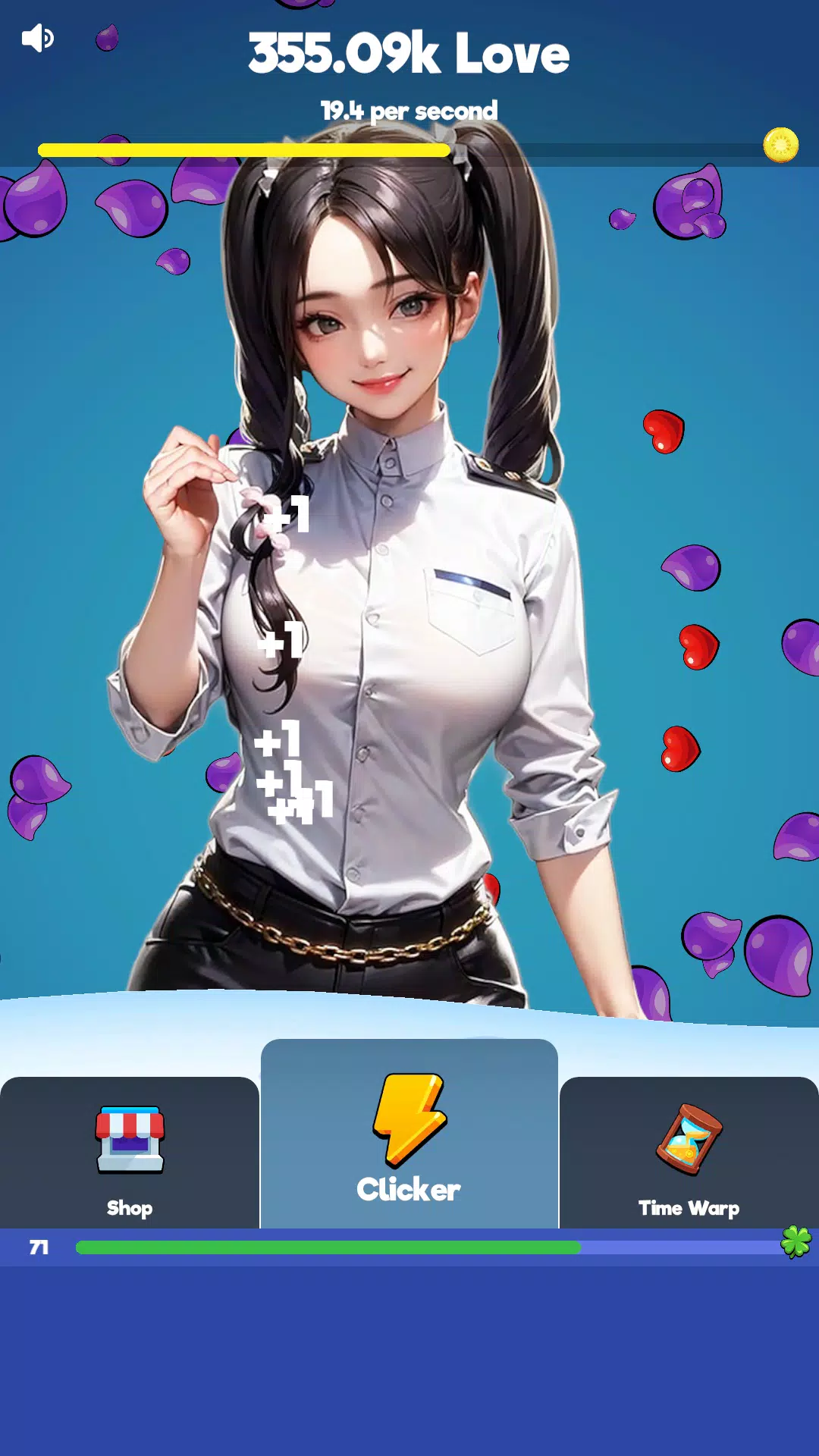 Sexy touch girls: idle clicker Captura de pantalla 3