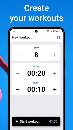 Interval Timer: Tabata Workout Capture d'écran 1