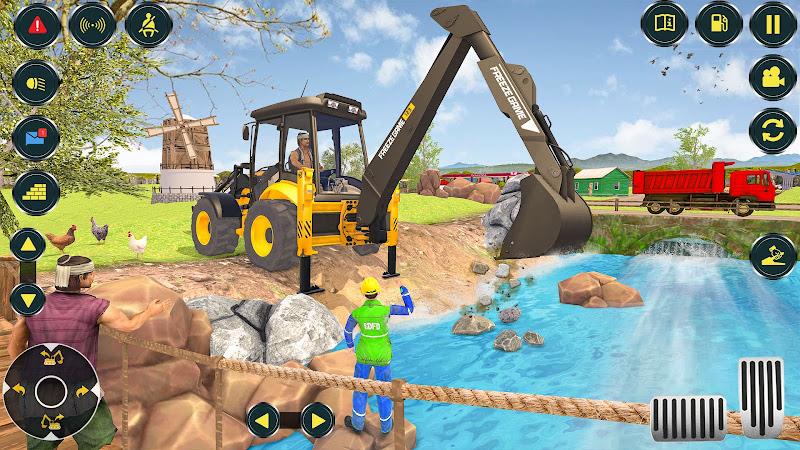 Village Excavator JCB Games Ảnh chụp màn hình 2