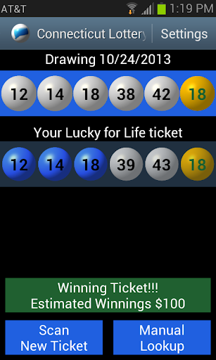 Connecticut Lottery Scanner Captura de tela 2