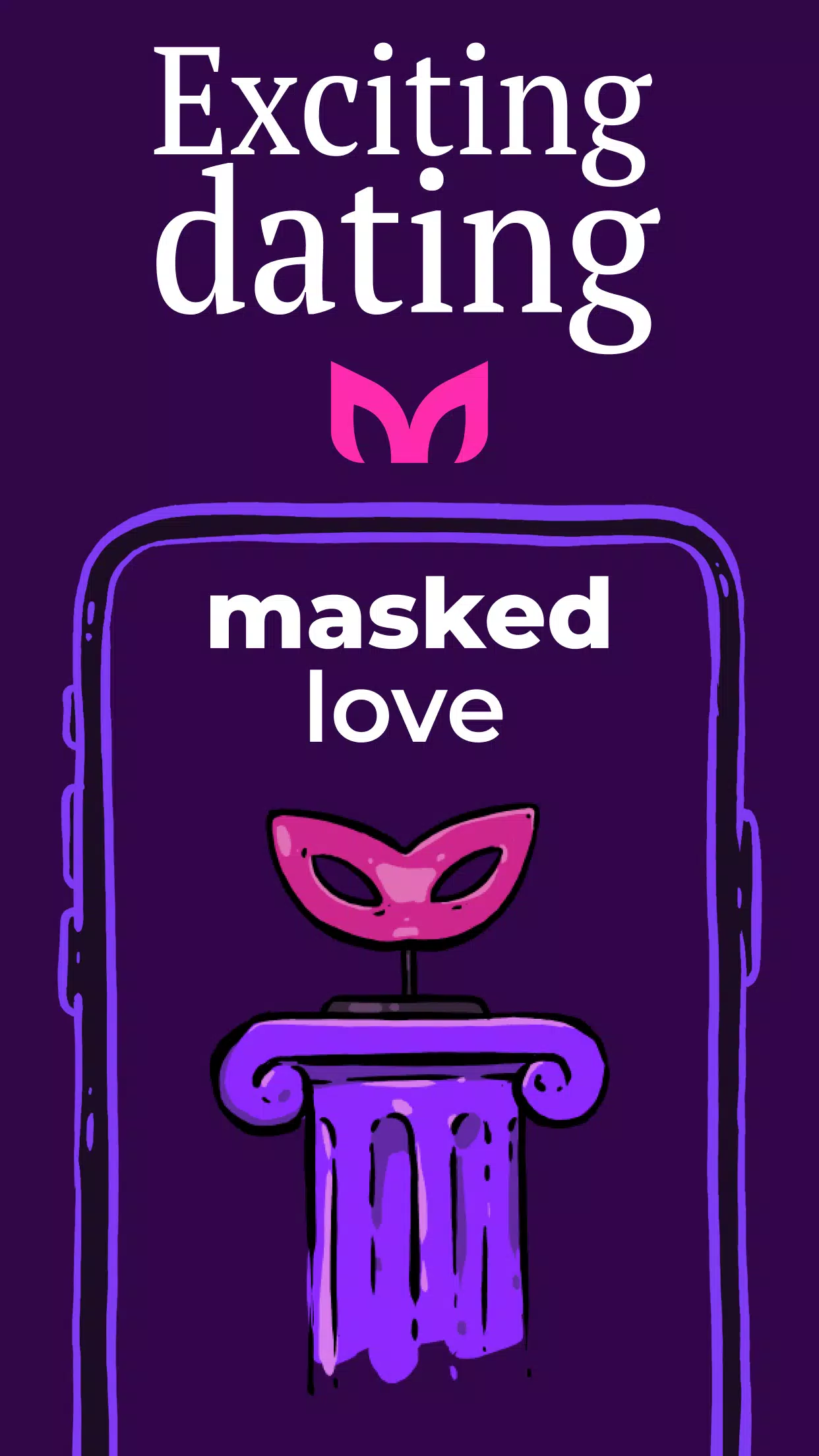 Masked Love - Anonymous dating 螢幕截圖 0