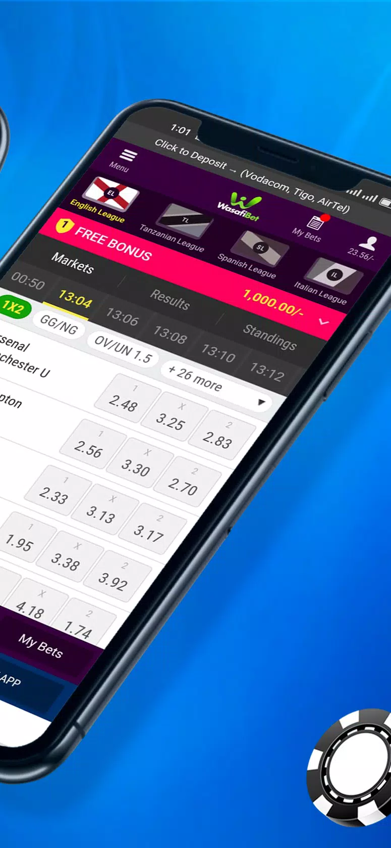Wasafibet - Sportsbook, Casino 螢幕截圖 3