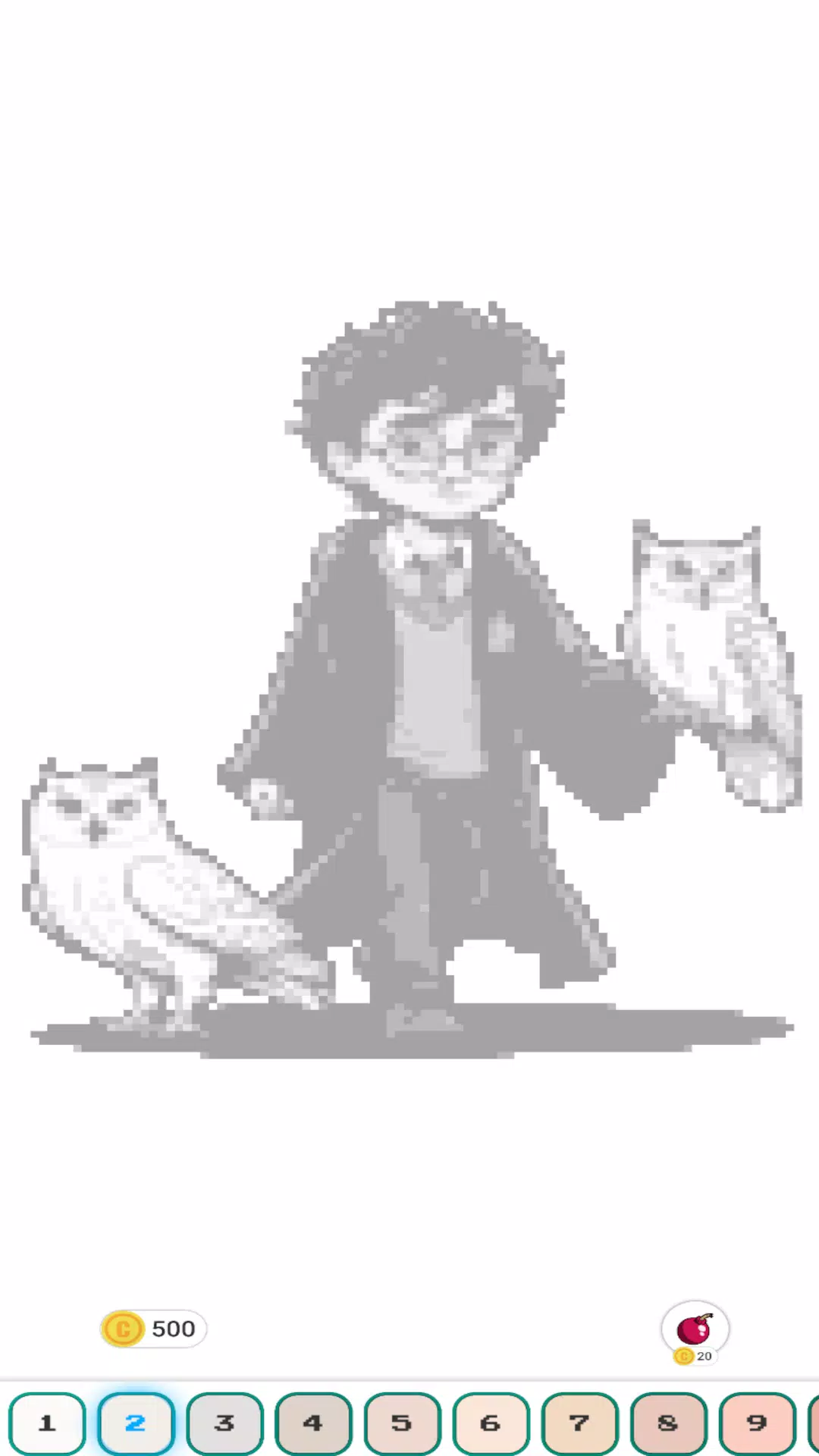 Hogwart Cartoon Pixel Art 螢幕截圖 0