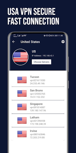 USA VPN Fast: Secure VPN Proxy 螢幕截圖 0