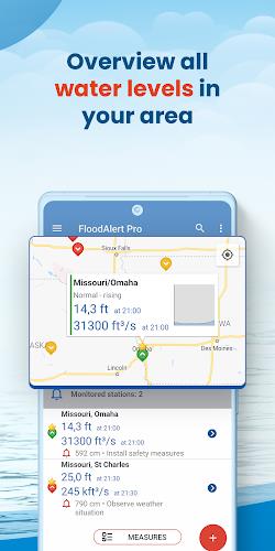 FloodAlert Waterlevel Alerts スクリーンショット 1