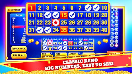 Keno Games Casino Fun Скриншот 1