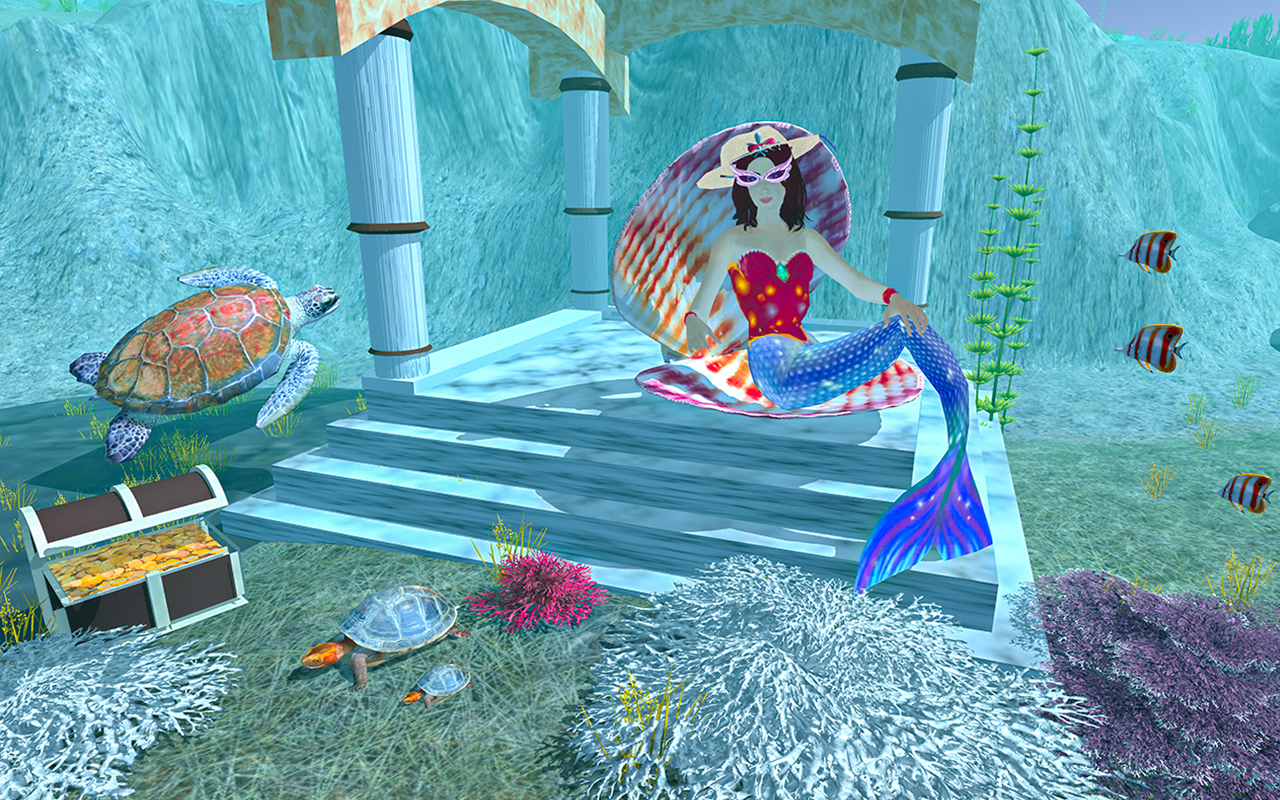 Underwater Turtle Sea Mermaid Screenshot 0