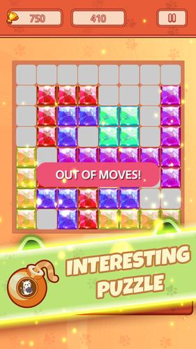 Block Puzzle Jewel Crystal Cat Captura de pantalla 3