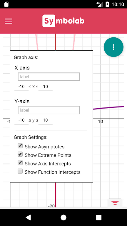Symbolab Graphing Calculator 螢幕截圖 3
