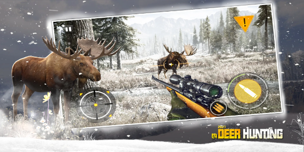 Deer Hunting: 3D shooting game Ekran Görüntüsü 0