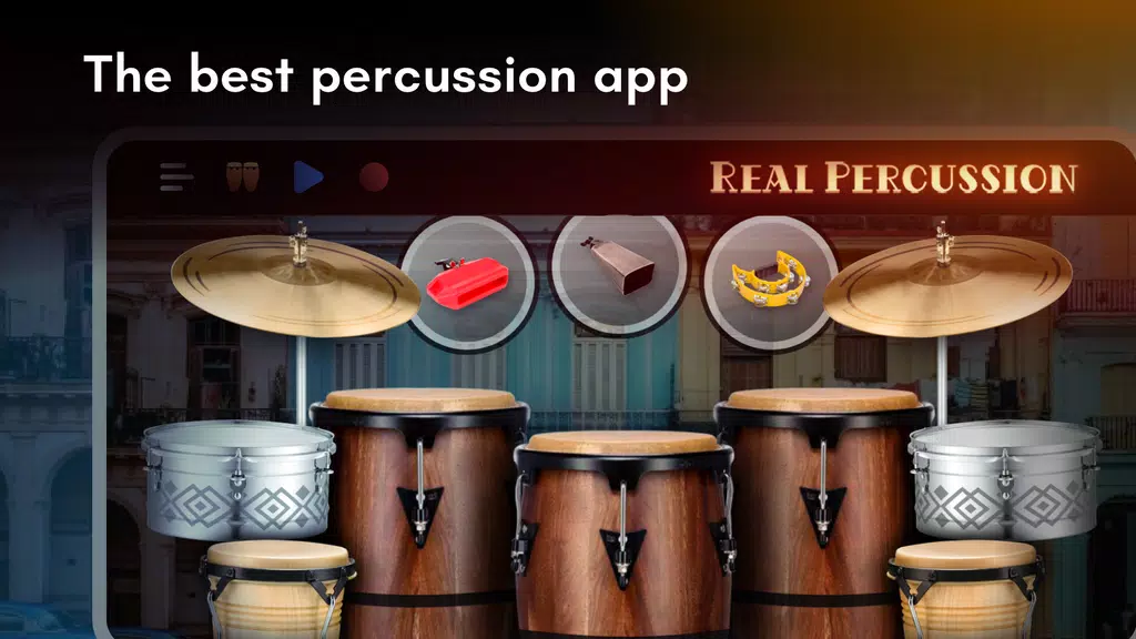 Real Percussion: drum set スクリーンショット 0