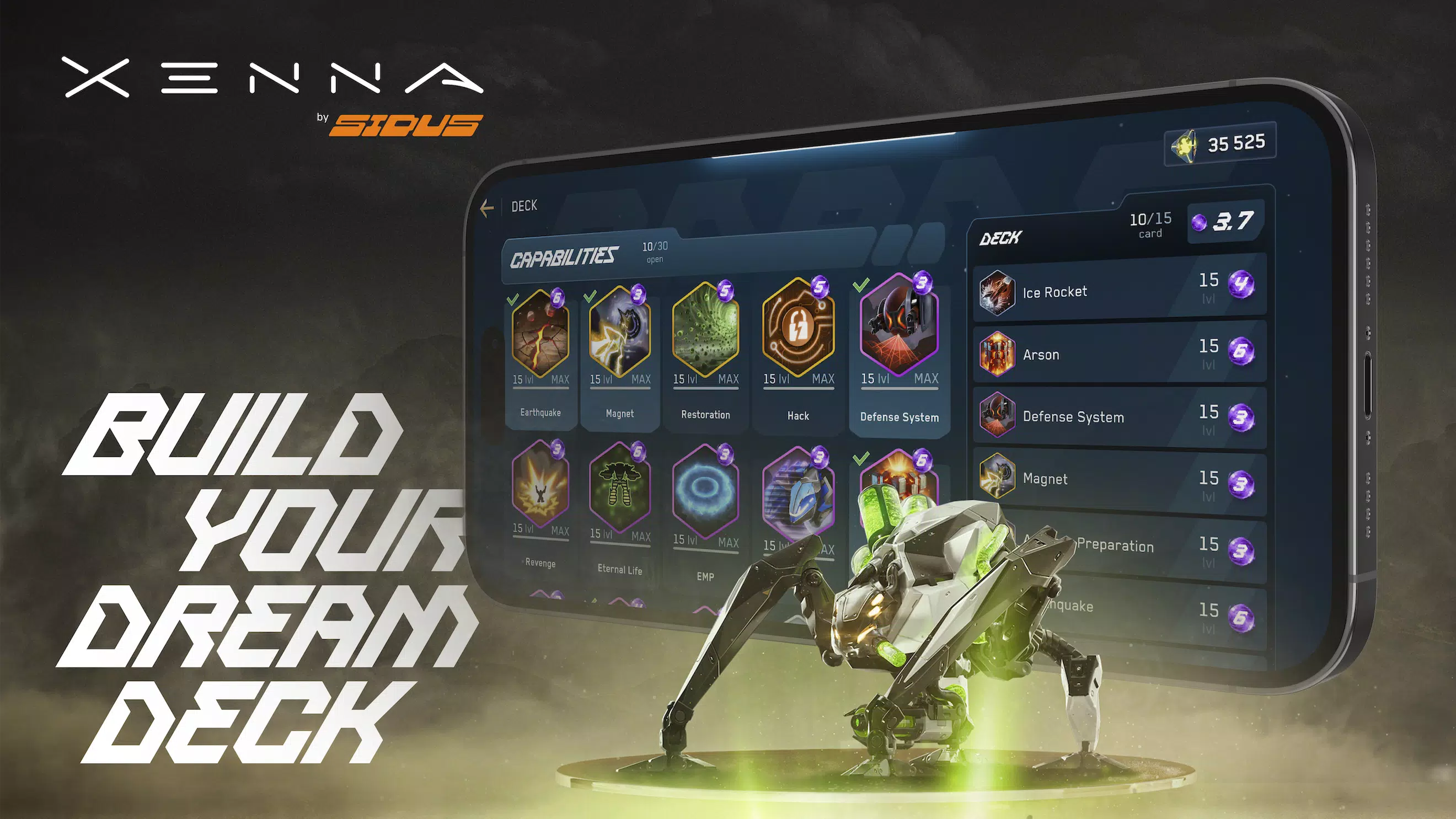 Xenna: Card Battle RTS Tangkapan skrin 1