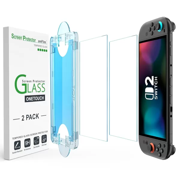 Amazon: Pack de 2 protectores de pantalla para Switch 2 por $8.99, más barato que una reparación