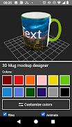 3D Mug Mockup Designer 螢幕截圖 0