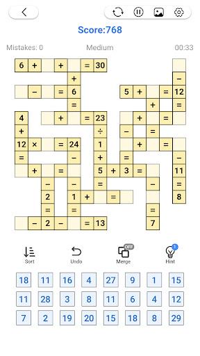 Math Number: Cross Math Puzzle Screenshot 1