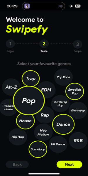 Swipefy for Spotify Zrzut ekranu 2