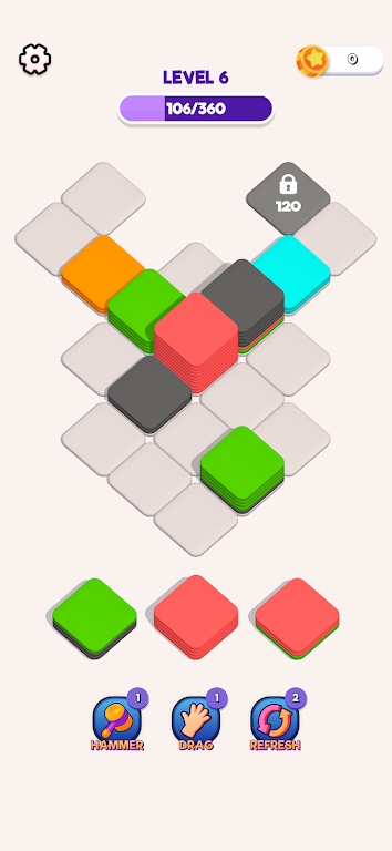 Block Sort 3D - ASMR Tile Sort Screenshot 2