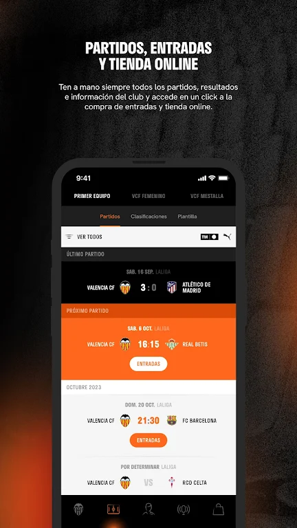 Valencia CF - Official App 螢幕截圖 2