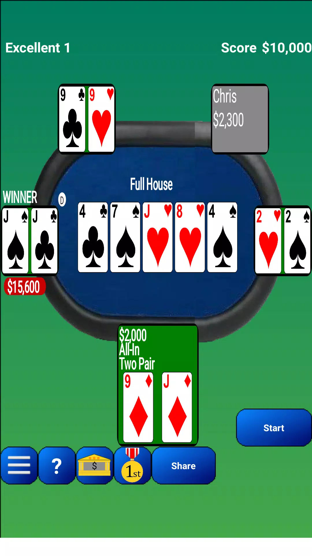 Texas Hold'em Poker স্ক্রিনশট 0