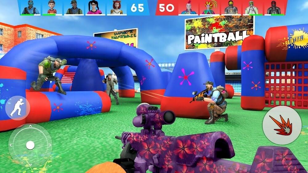 Paintball Shooting Game 3D Capture d'écran 3