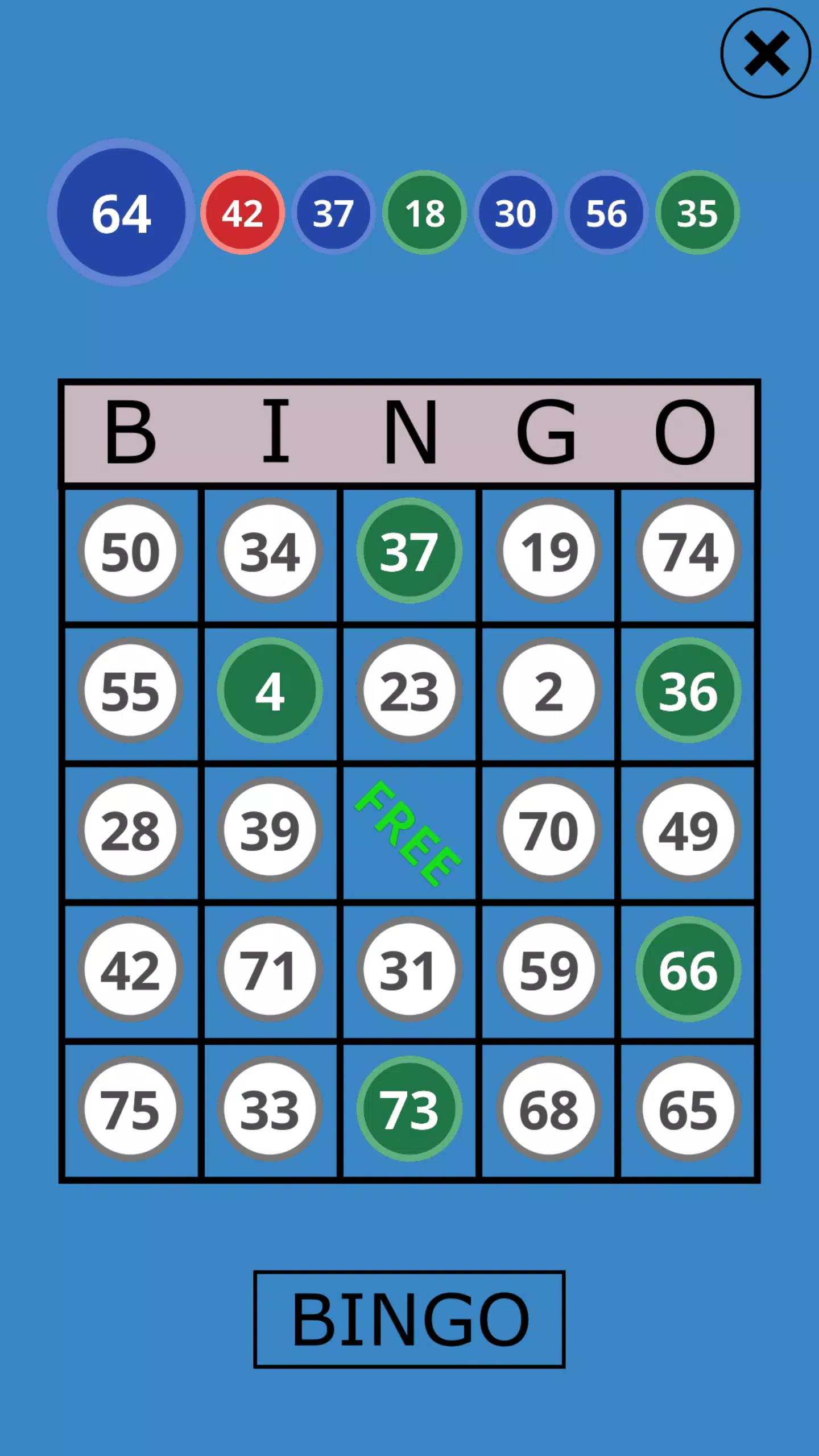 Classic Bingo Touch Schermafbeelding 1