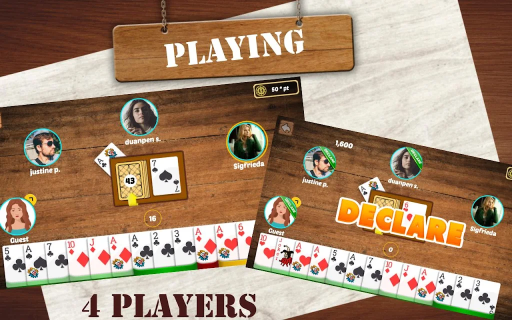 Indian Rummy: Play Original Circle Free Card Game 螢幕截圖 2