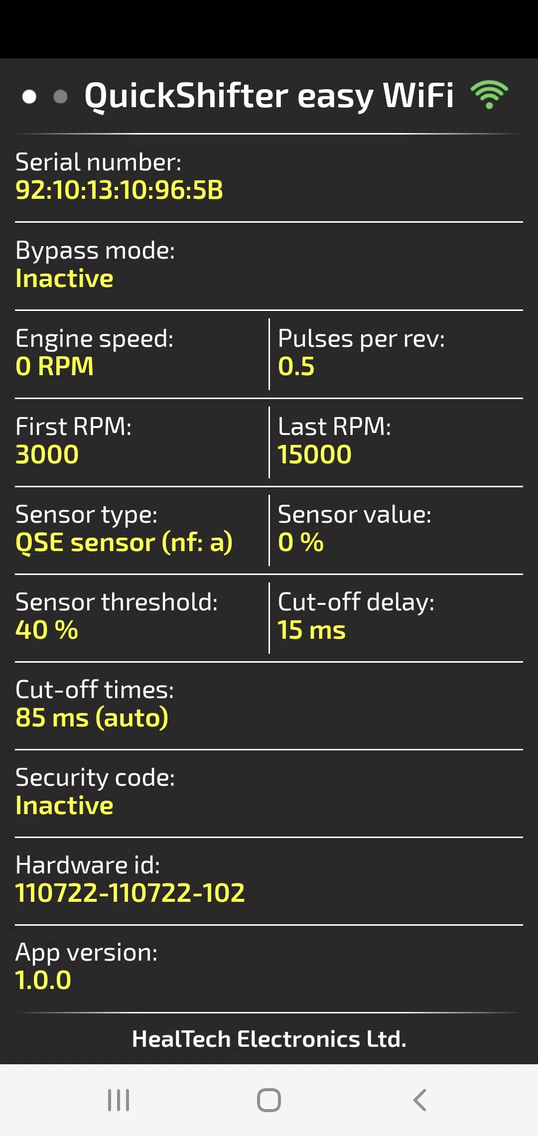 QuickShifter easy (iQSE-W) Captura de pantalla 2