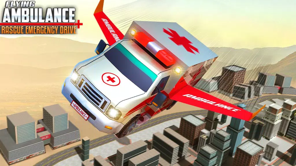 Flying Ambulance Rescue Drive Скриншот 2